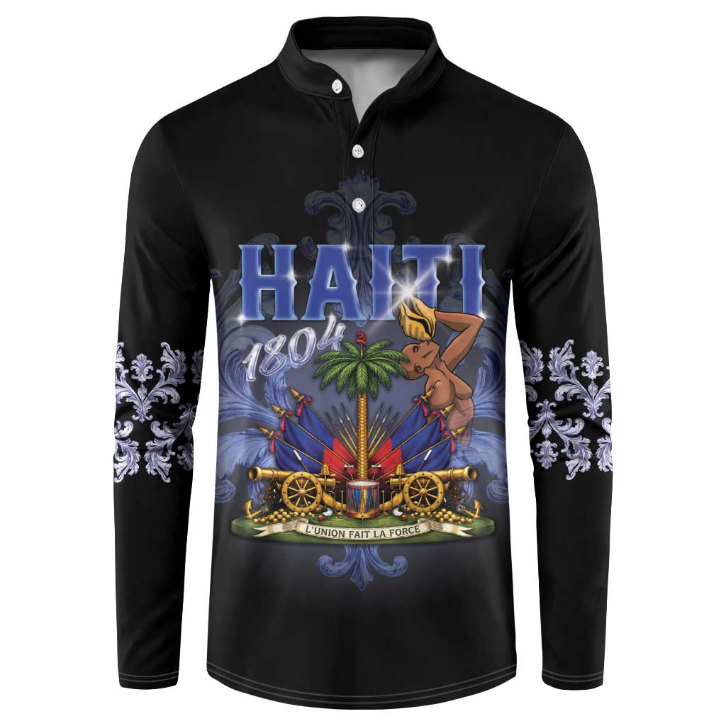 Haiti 1804 Button Sweatshirt Haitian Heritage Month