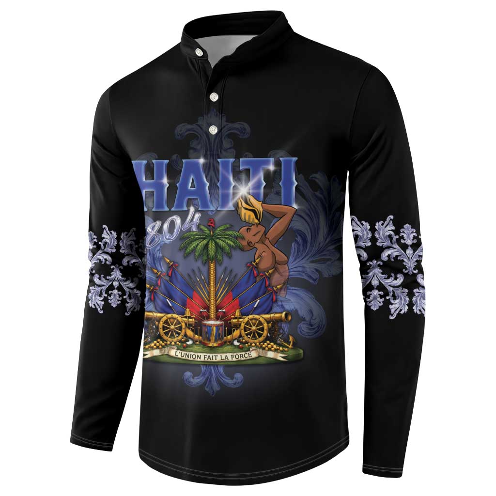 Haiti 1804 Button Sweatshirt Haitian Heritage Month