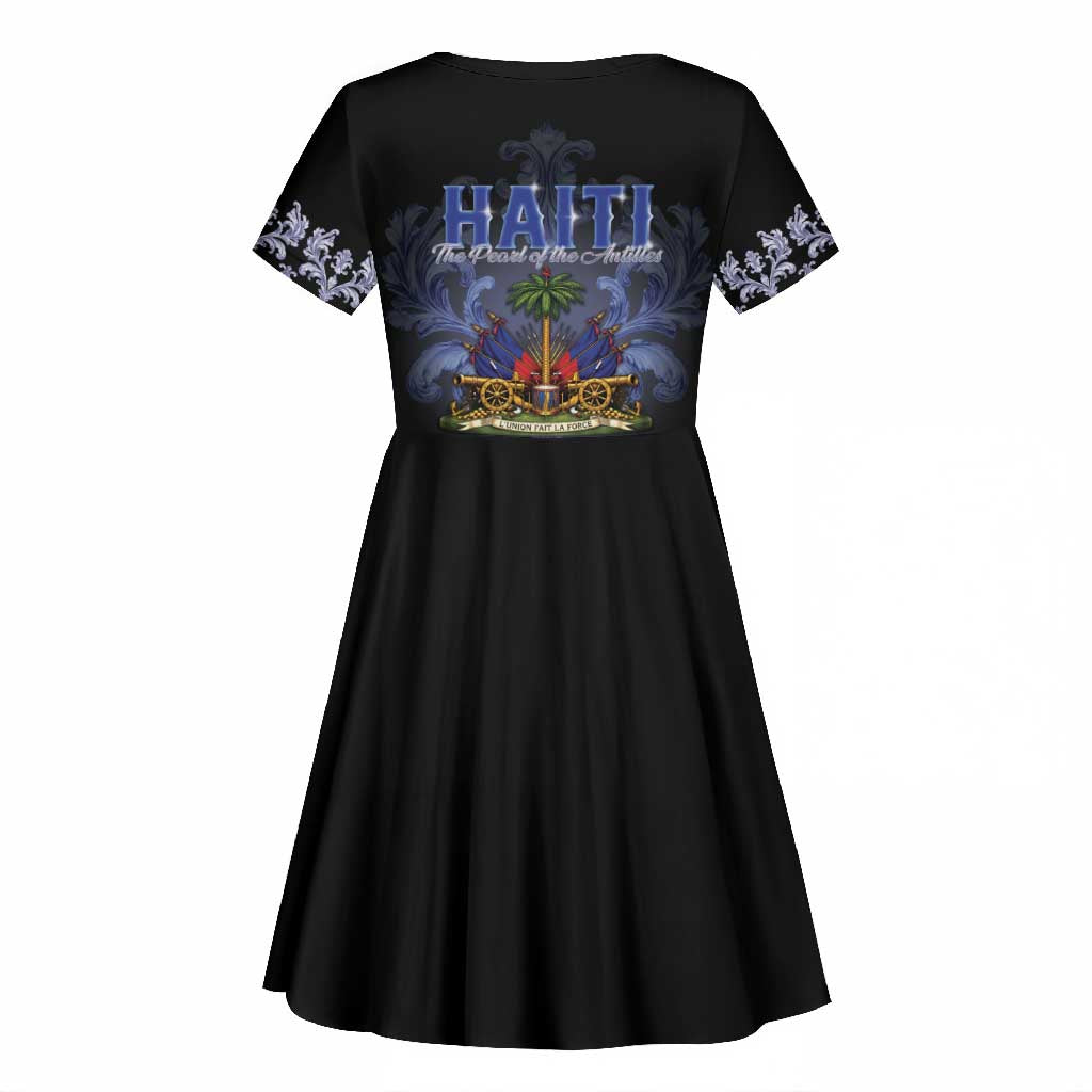 Haiti 1804 Kid Short Sleeve Dress Haitian Heritage Month