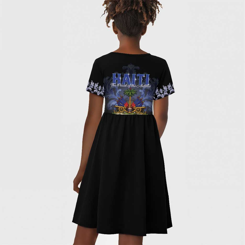 Haiti 1804 Kid Short Sleeve Dress Haitian Heritage Month