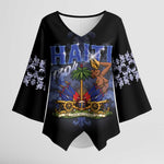 Haiti 1804 Kimono Sleeve Blouse Haitian Heritage Month