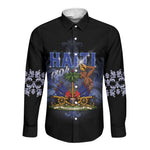 Haiti 1804 Long Sleeve Button Shirt Haitian Heritage Month