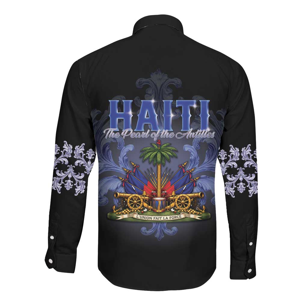 Haiti 1804 Long Sleeve Button Shirt Haitian Heritage Month