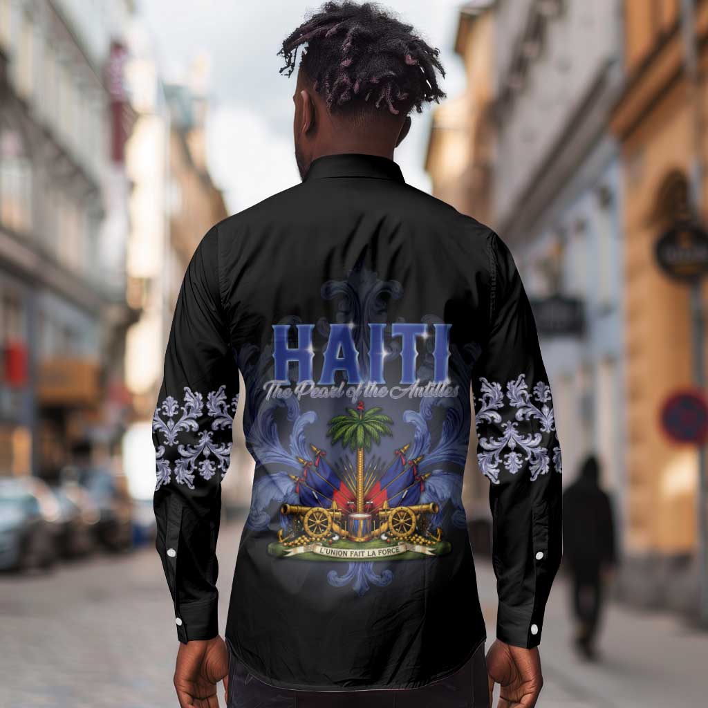 Haiti 1804 Long Sleeve Button Shirt Haitian Heritage Month