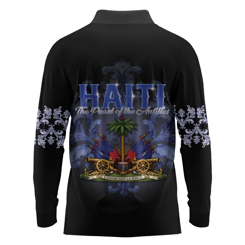 Haiti 1804 Long Sleeve Polo Shirt Haitian Heritage Month