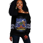 Haiti 1804 Off Shoulder Sweater Haitian Heritage Month