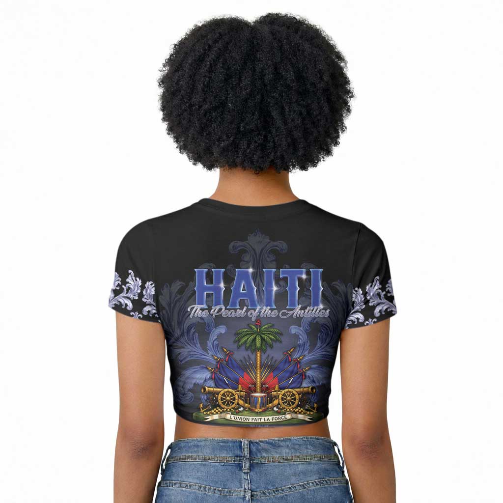 Haiti 1804 Raglan Cropped T shirt Haitian Heritage Month