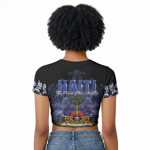 Haiti 1804 Raglan Cropped T shirt Haitian Heritage Month