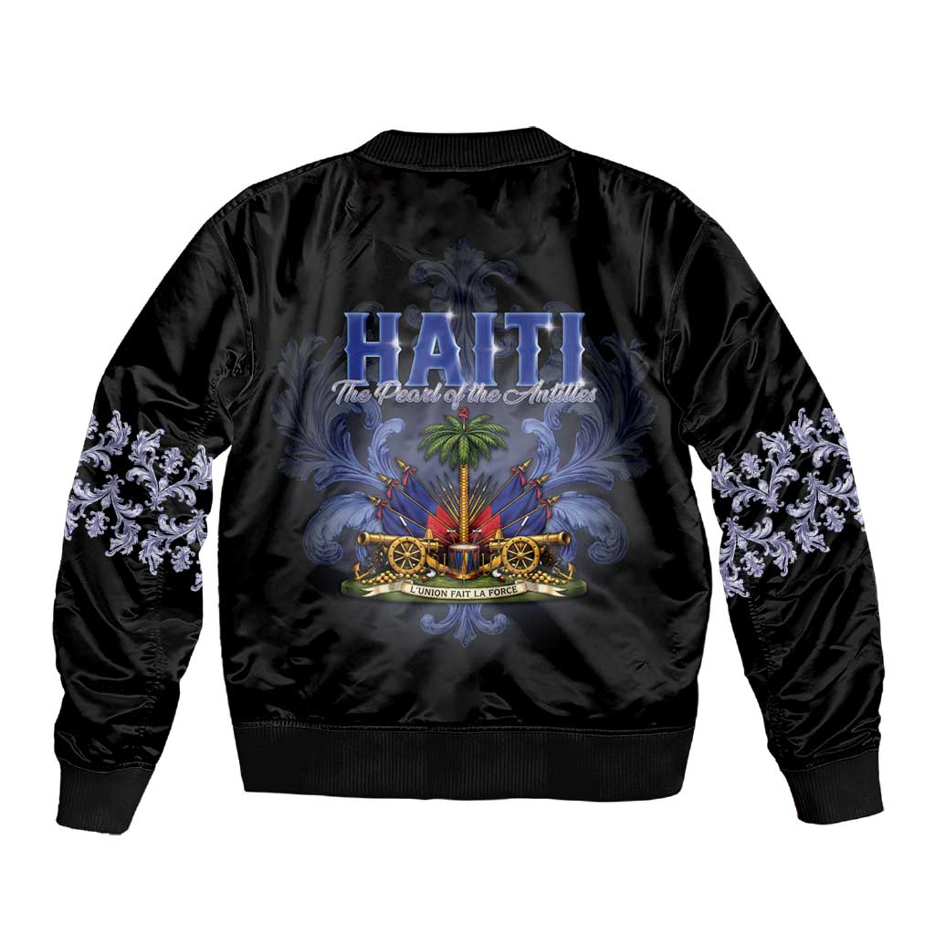 Haiti 1804 Sleeve Zip Bomber Jacket Haitian Heritage Month