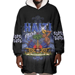Haiti 1804 Wearable Blanket Hoodie Haitian Heritage Month