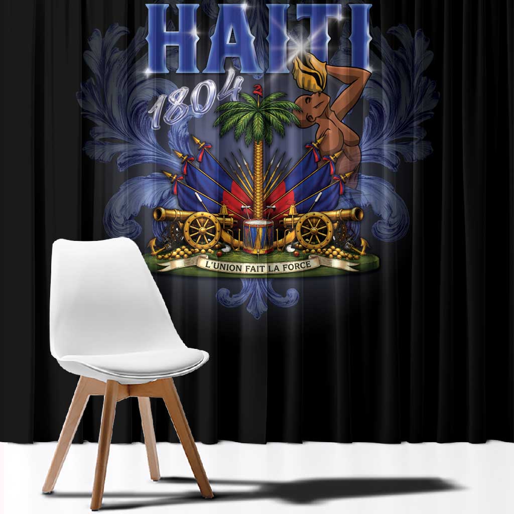 Haiti 1804 Window Curtain Haitian Heritage Month