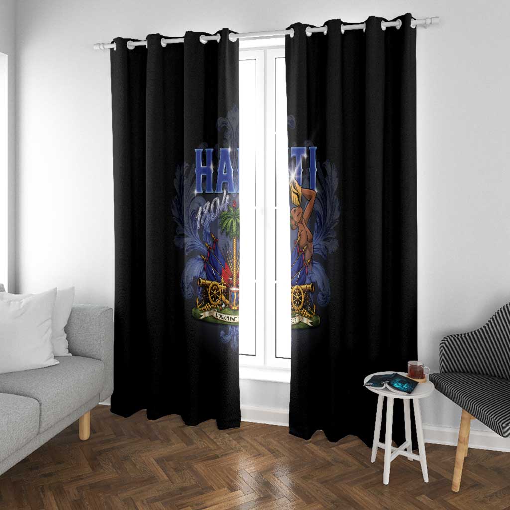 Haiti 1804 Window Curtain Haitian Heritage Month