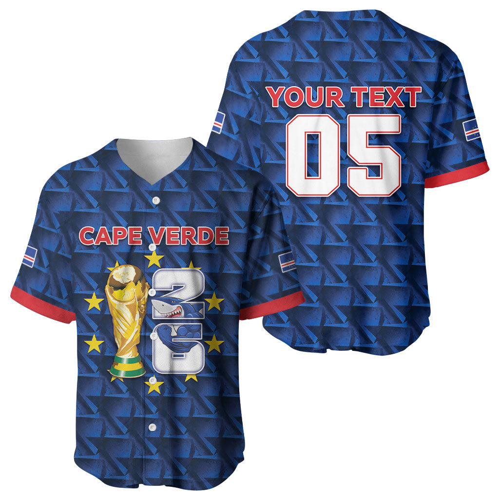 Custom Cabo Verde Football 2026 Baseball Jersey Road To Glory