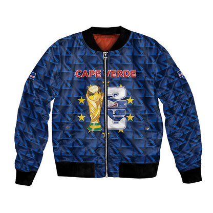 Custom Cabo Verde Football 2026 Bomber Jacket Road To Glory