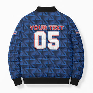 Custom Cabo Verde Football 2026 Bomber Puffer Jacket Road To Glory