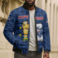 Custom Cabo Verde Football 2026 Bomber Puffer Jacket Road To Glory