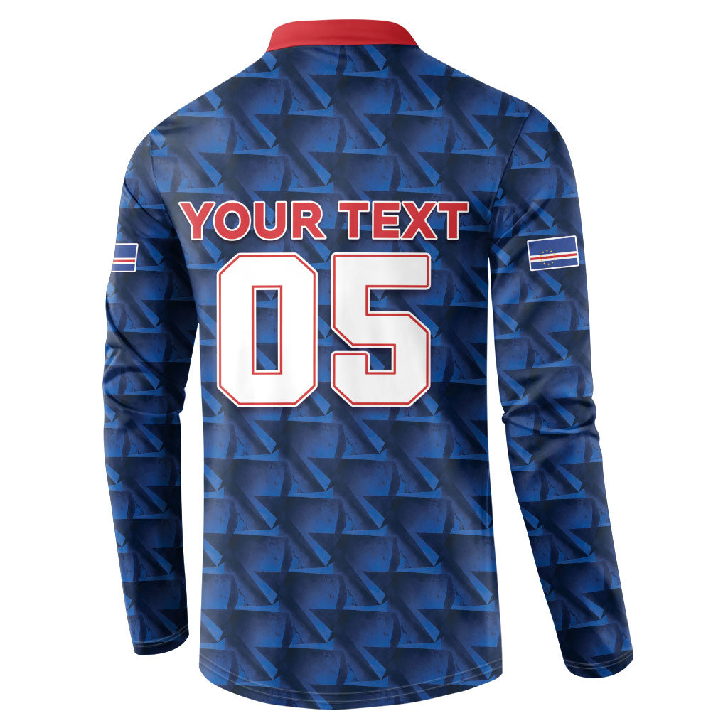 Custom Cabo Verde Football 2026 Button Sweatshirt Road To Glory