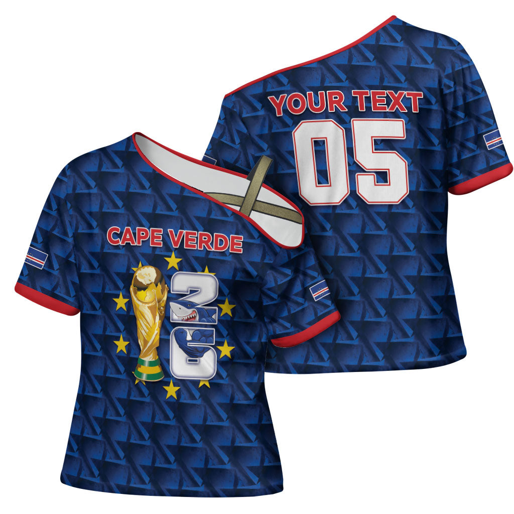 Custom Cabo Verde Football 2026 Cross Shoulder Shirt Road To Glory