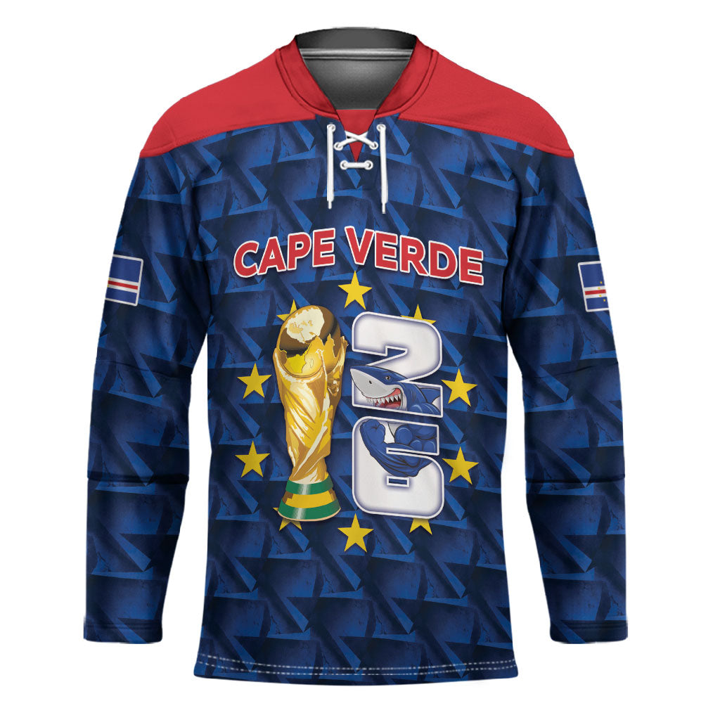 Custom Cabo Verde Football 2026 Hockey Jersey Road To Glory
