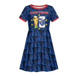 Custom Cabo Verde Football 2026 Kid Short Sleeve Dress Road To Glory