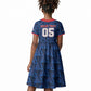 Custom Cabo Verde Football 2026 Kid Short Sleeve Dress Road To Glory