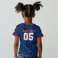 Custom Cabo Verde Football 2026 Kid T shirt Road To Glory