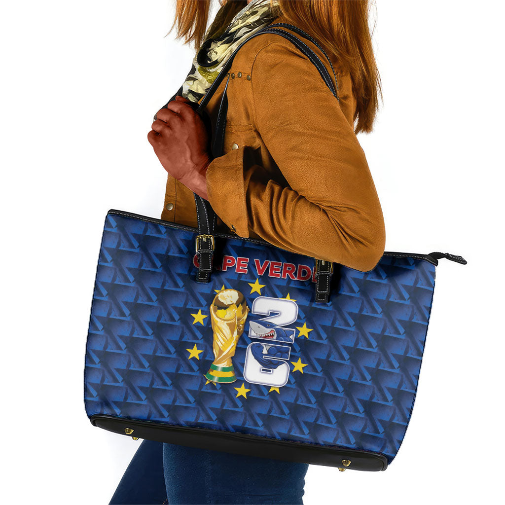 Cabo Verde Football 2026 Leather Tote Bag Road To Glory