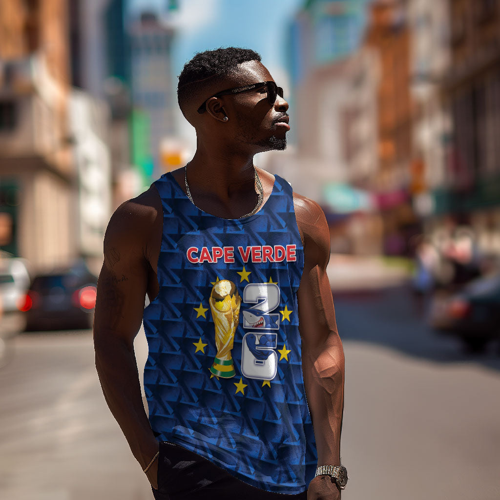 Custom Cabo Verde Football 2026 Men Tank Top Road To Glory