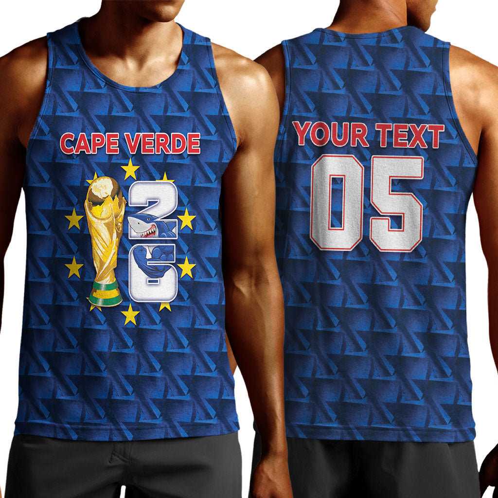 Custom Cabo Verde Football 2026 Men Tank Top Road To Glory