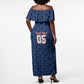 Custom Cabo Verde Football 2026 Off Shoulder Maxi Dress Road To Glory