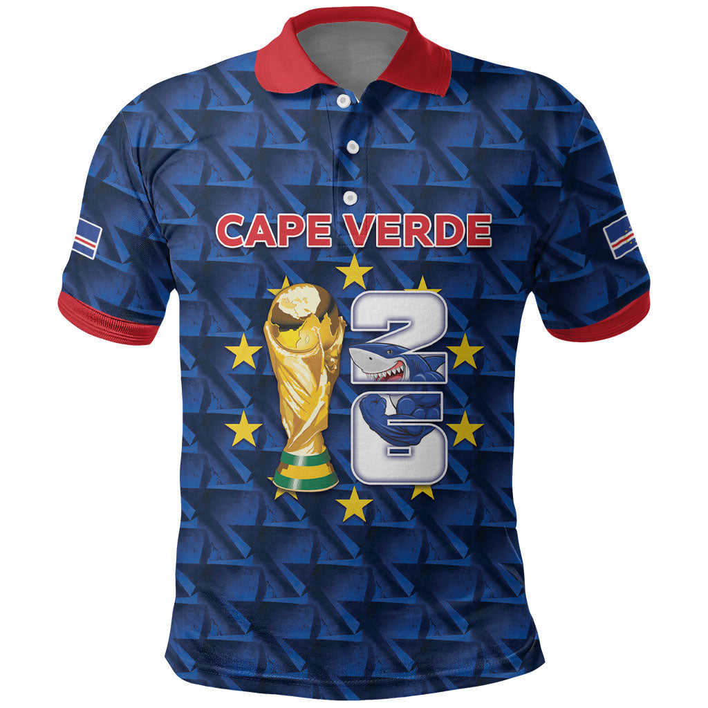 Custom Cabo Verde Football 2026 Polo Shirt Road To Glory