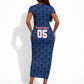 Custom Cabo Verde Football 2026 Short Sleeve Bodycon Dress Road To Glory