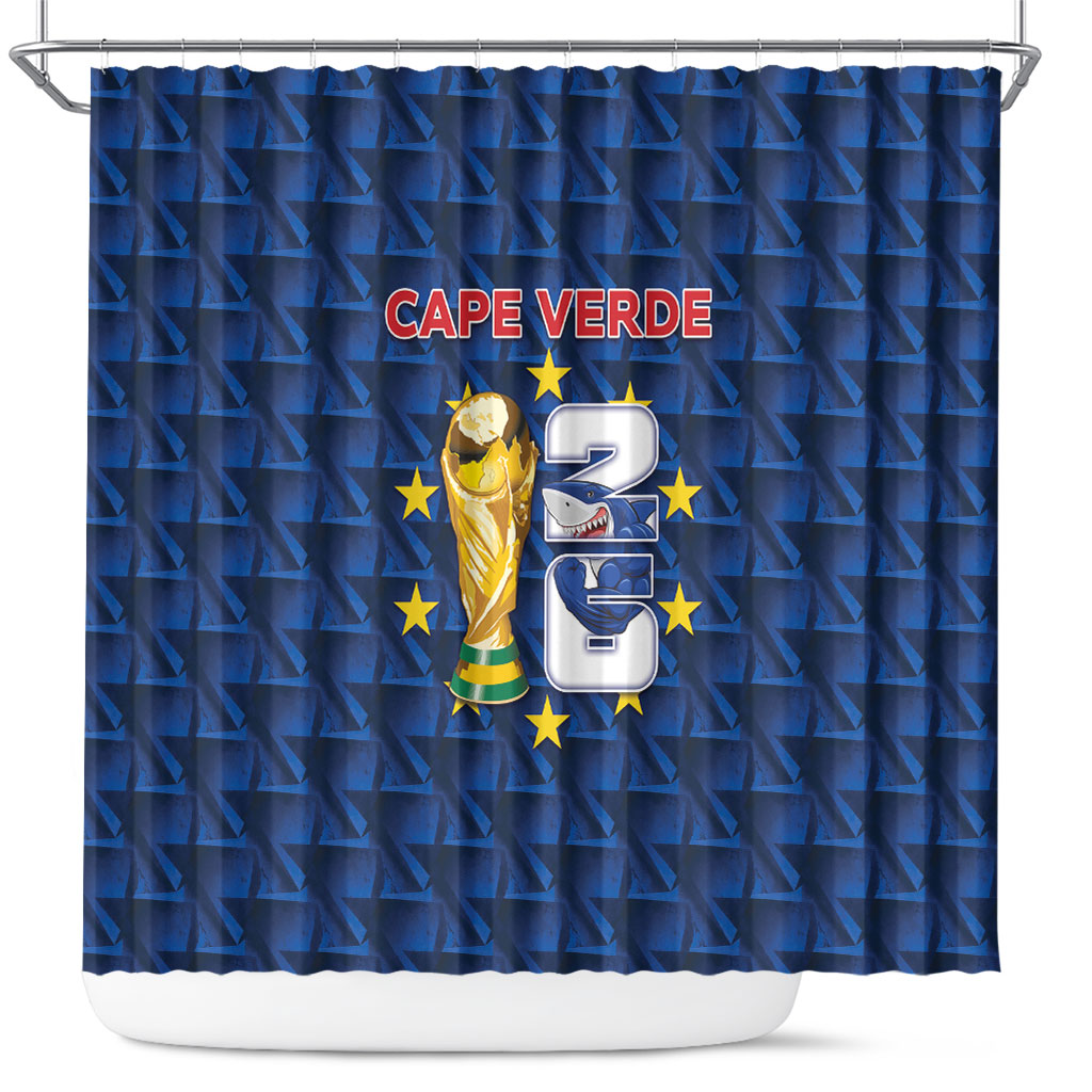Cabo Verde Football 2026 Shower Curtain Road To Glory