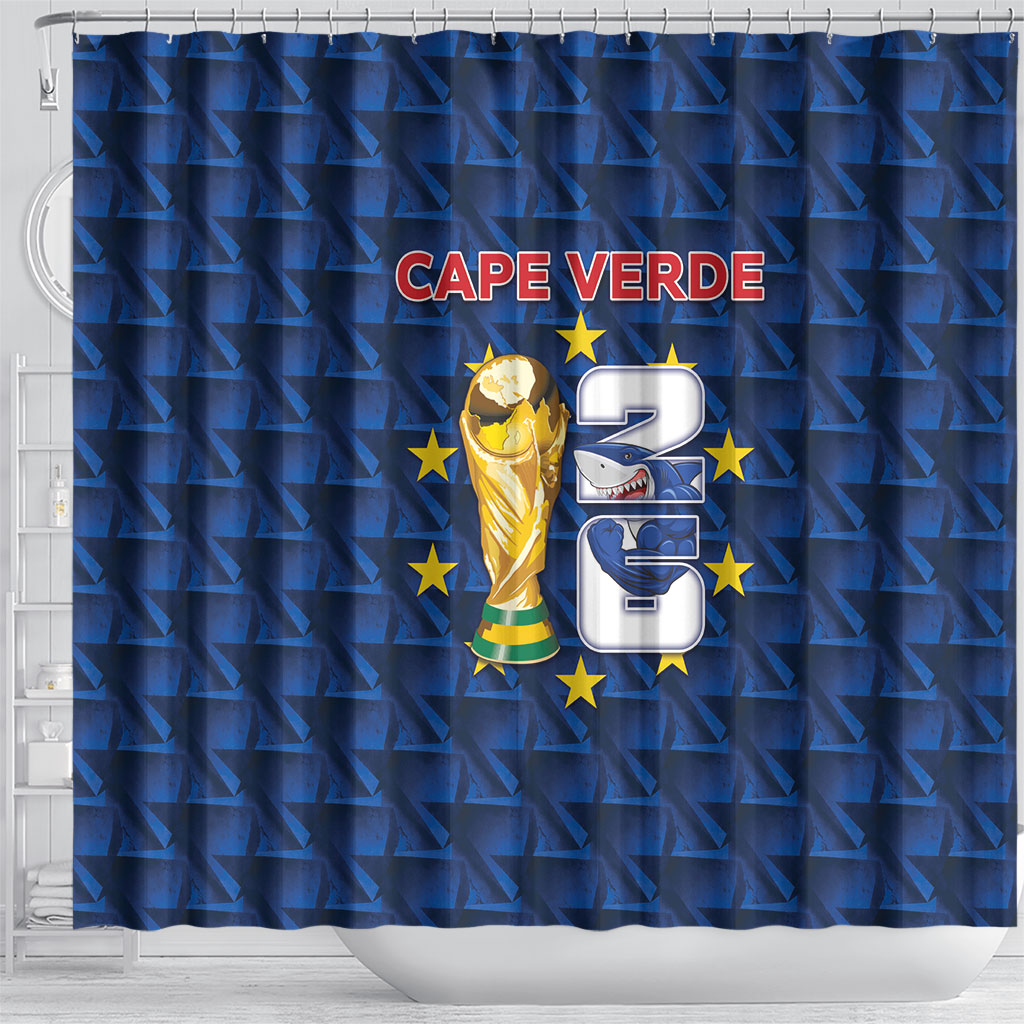 Cabo Verde Football 2026 Shower Curtain Road To Glory