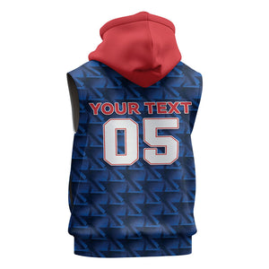 Custom Cabo Verde Football 2026 Sleeveless Hoodie Road To Glory