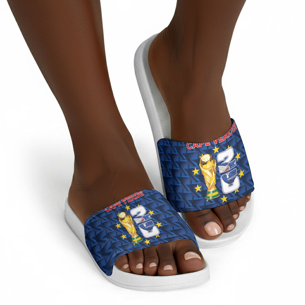 Cabo Verde Football 2026 Slide Sandals Road To Glory