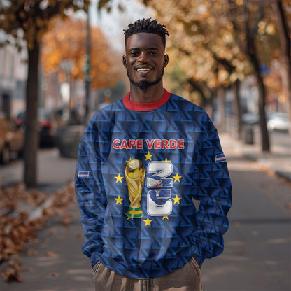 Custom Cabo Verde Football 2026 Sweatshirt Road To Glory