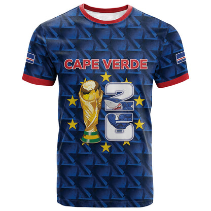 Custom Cabo Verde Football 2026 T shirt Road To Glory