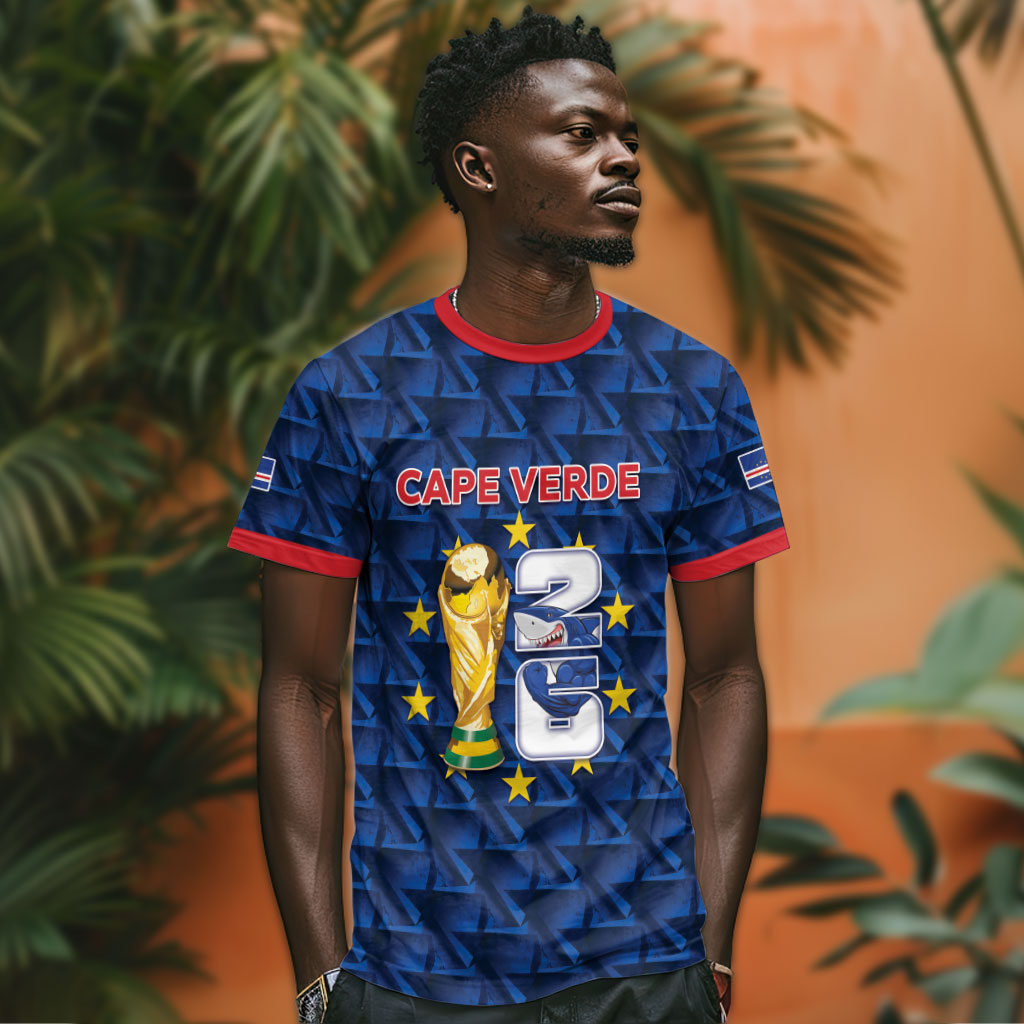 Custom Cabo Verde Football 2026 T shirt Road To Glory
