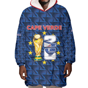 Custom Cabo Verde Football 2026 Wearable Blanket Hoodie Road To Glory