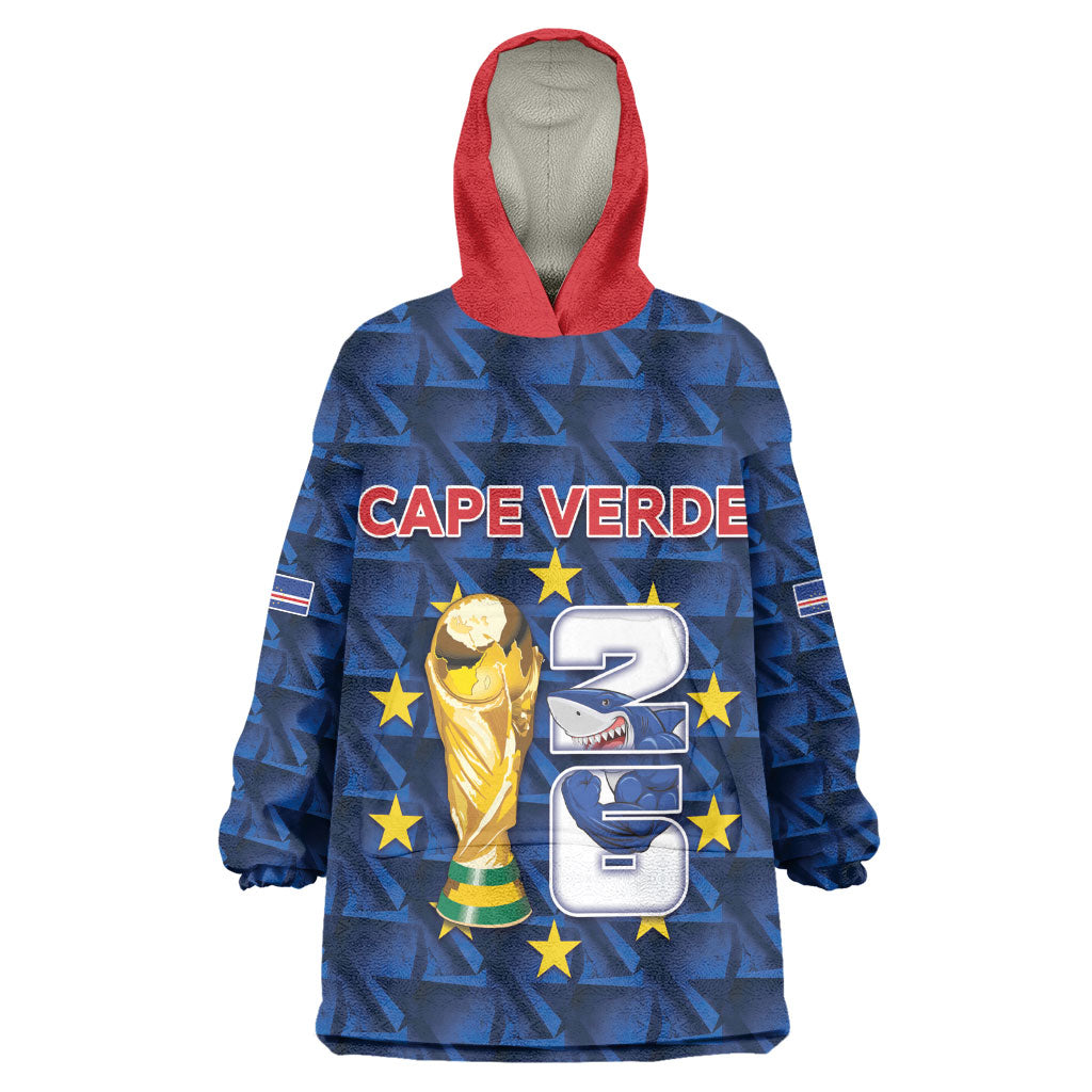 Custom Cabo Verde Football 2026 Wearable Blanket Hoodie Road To Glory