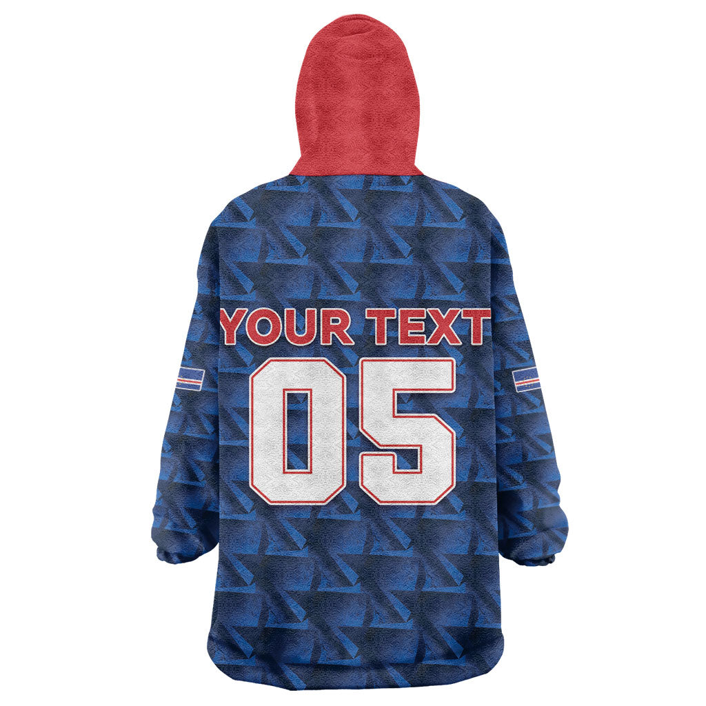 Custom Cabo Verde Football 2026 Wearable Blanket Hoodie Road To Glory