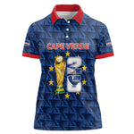 Custom Cabo Verde Football 2026 Women Polo Shirt Road To Glory