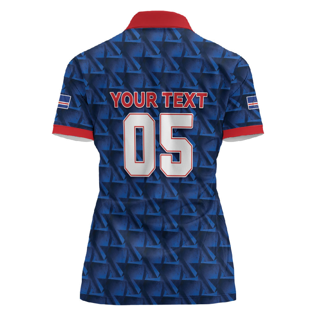 Custom Cabo Verde Football 2026 Women Polo Shirt Road To Glory