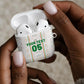 Custom Senegal Football 2026 AirPods Case Car Rapide-Inspired Pattern