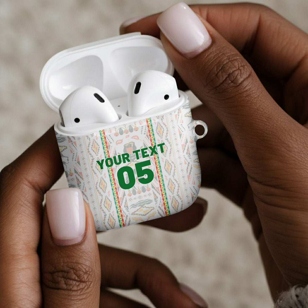 Custom Senegal Football 2026 AirPods Case Car Rapide-Inspired Pattern