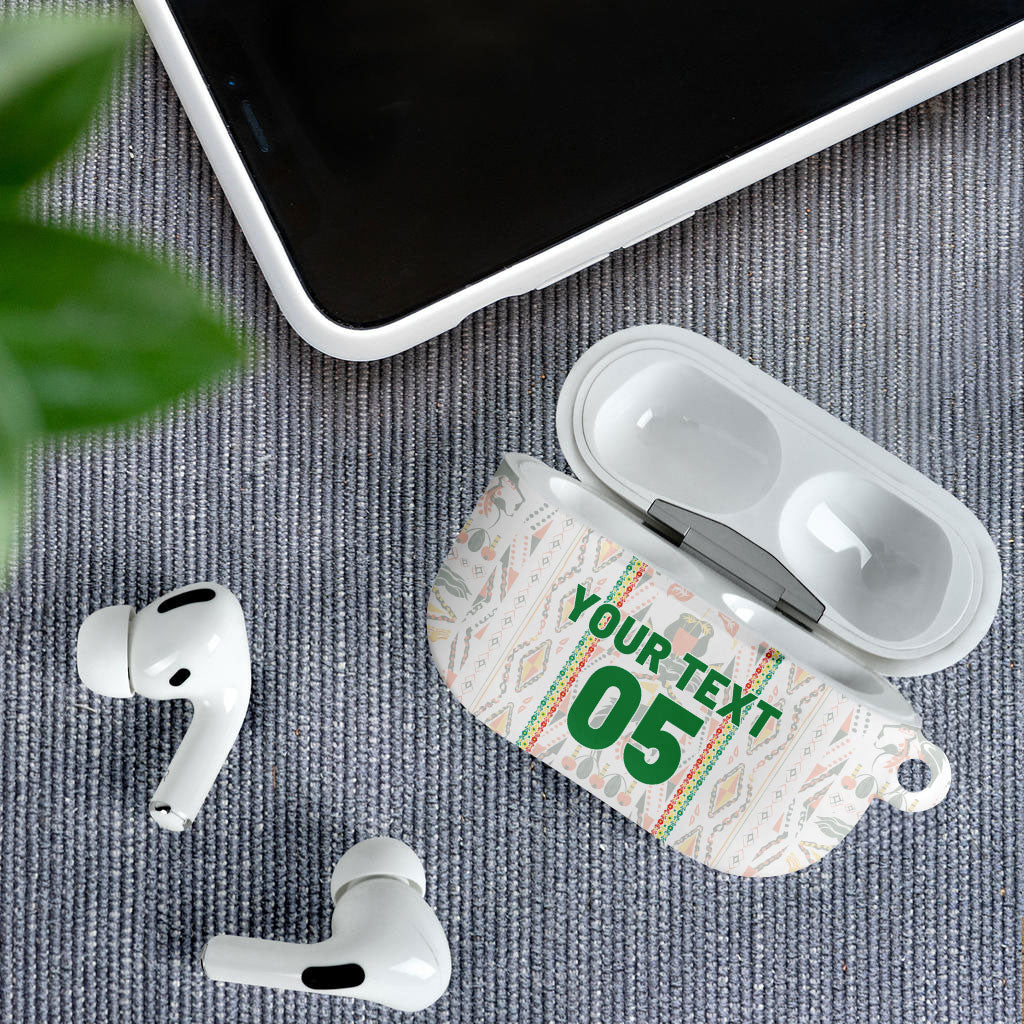 Custom Senegal Football 2026 AirPods Case Car Rapide-Inspired Pattern