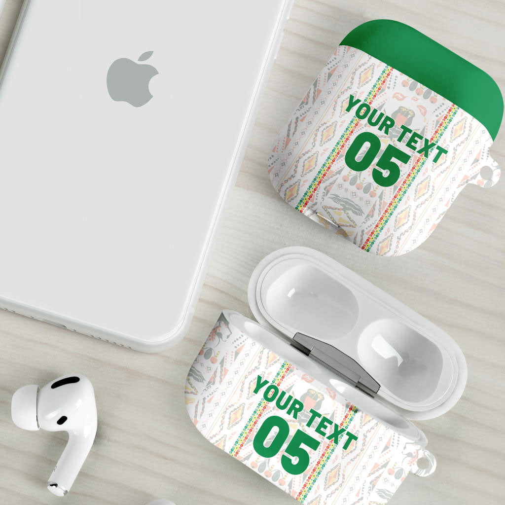 Custom Senegal Football 2026 AirPods Case Car Rapide-Inspired Pattern