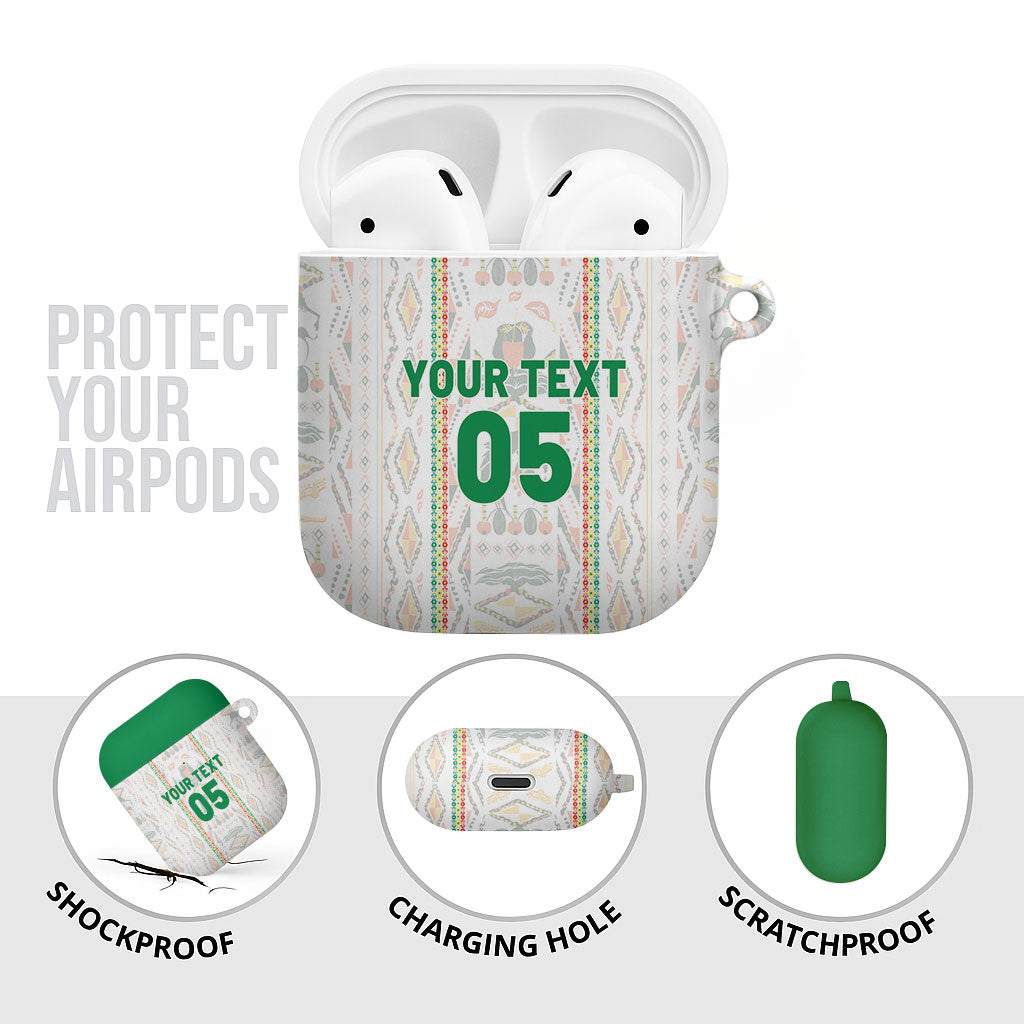 Custom Senegal Football 2026 AirPods Case Car Rapide-Inspired Pattern