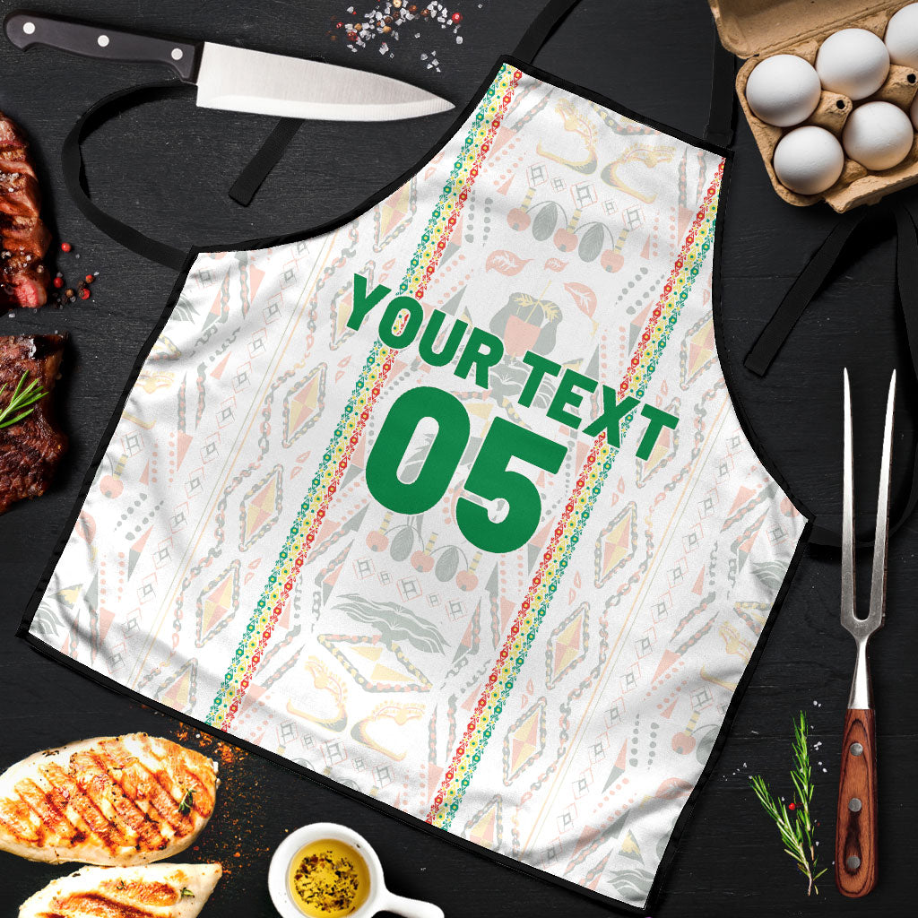 Custom Senegal Football 2026 Apron Car Rapide-Inspired Pattern